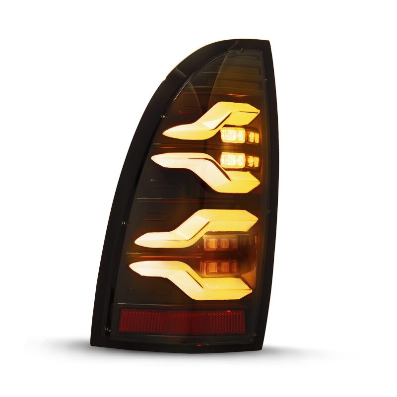 AlphaRex 680050 05-15 Toyota Tacoma LUXX LED Taillights Alpha Black w/Activation Light/Sequential Signal