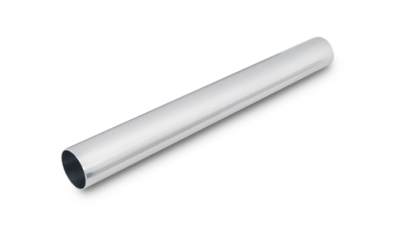 Vibrant 2in O.D. Universal Aluminum Tubing (18in long Straight Tube) - Polished
