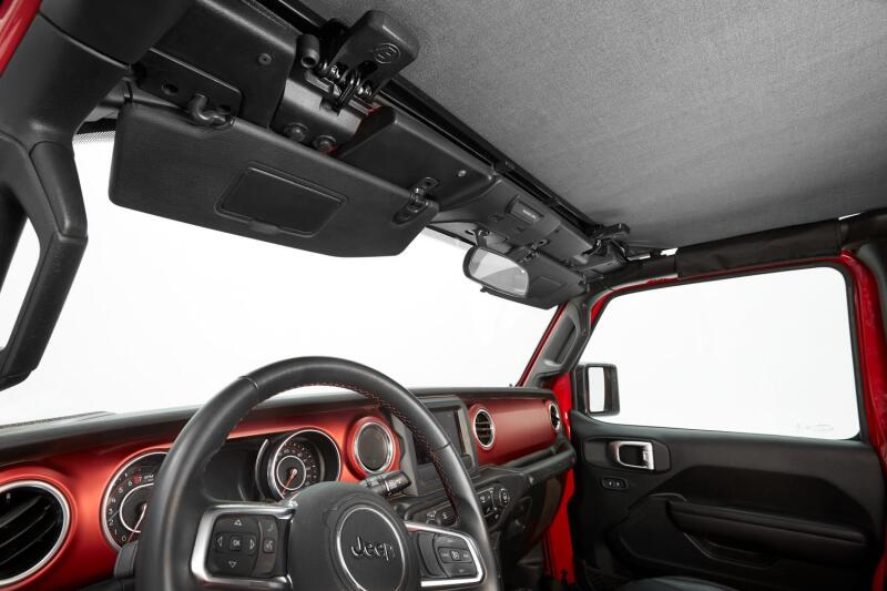 Bestop 24-26 Jeep Wrangler JL 4-Door Header Safari Bikini (Black Diamond)