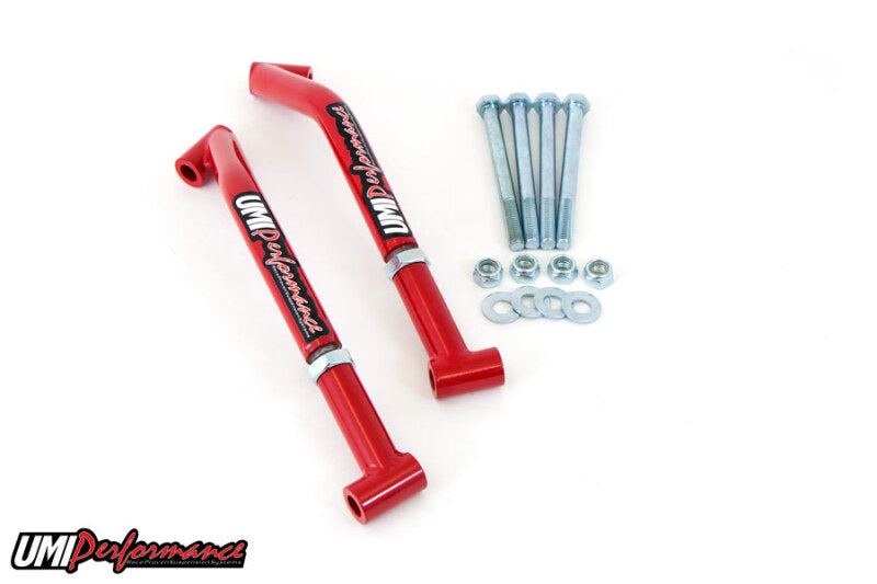UMI Performance 3028-R Control Arm Reinforcements/Frame Braces Red
