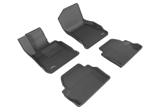 3D MAXpider Kagu Front & Rear Floor Mats for 2014-2020 BMW 428i +4 more (RWD, F32)