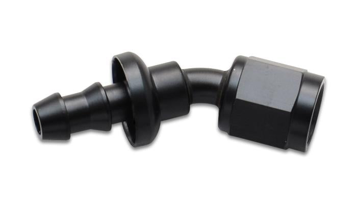 Vibrant Push-On 30 Degree Hose End Elbow Fitting Size -4AN