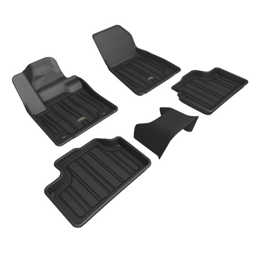 3D MAXpider Elitect Front, Rear & 3rd Row Floor Mats for 2023-2026 Volvo C40 Recharge