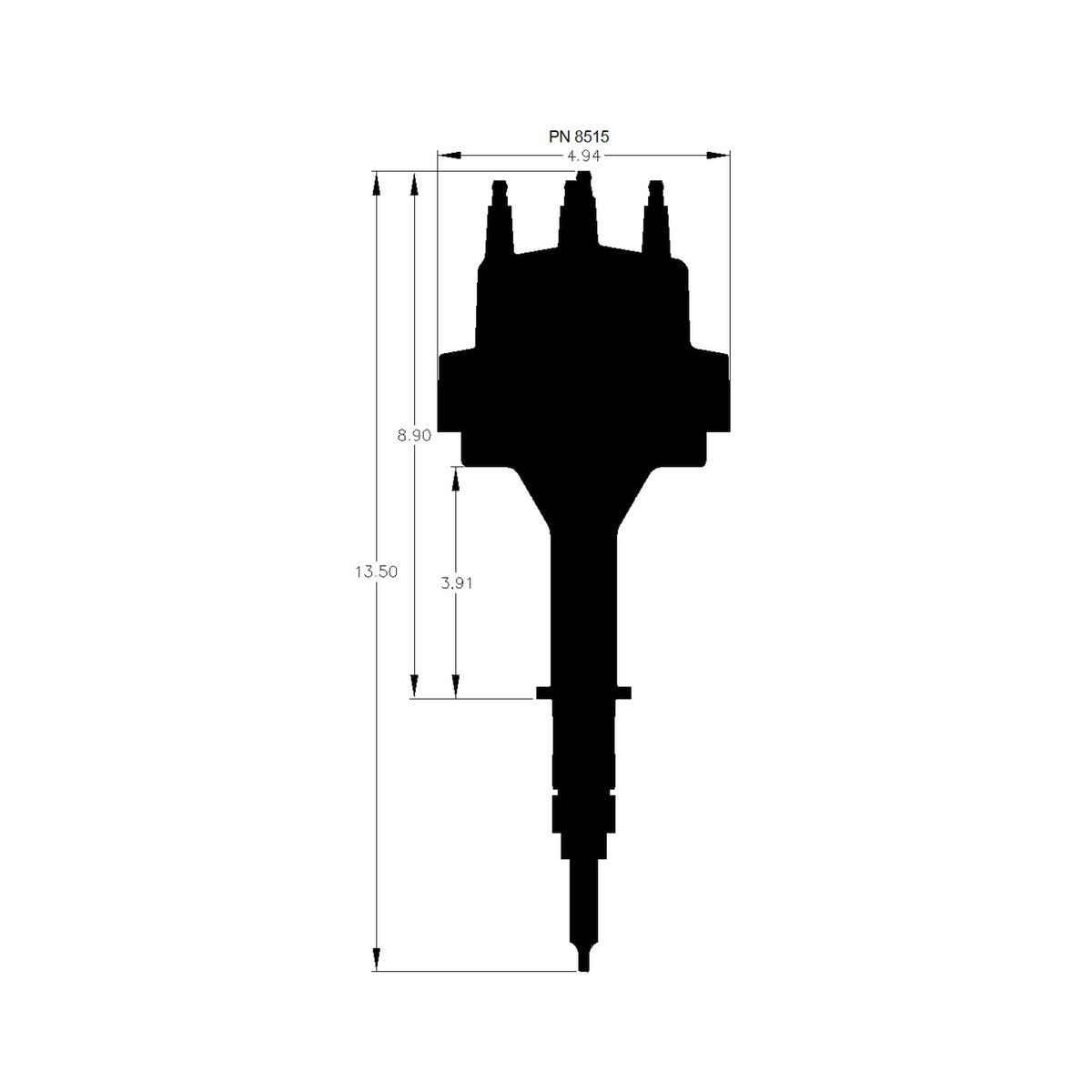 MSD 8515 for Chevy In-line 6 Cylinder Distributor