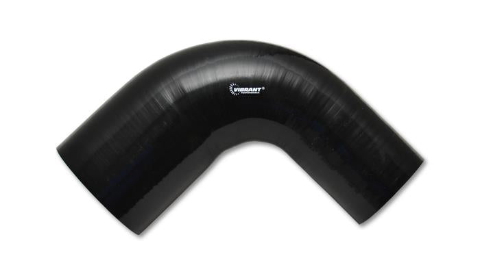 Vibrant 4 Ply Reinforced Silicone 90 degree Transition Elbow 2in I.D. x 2.5in