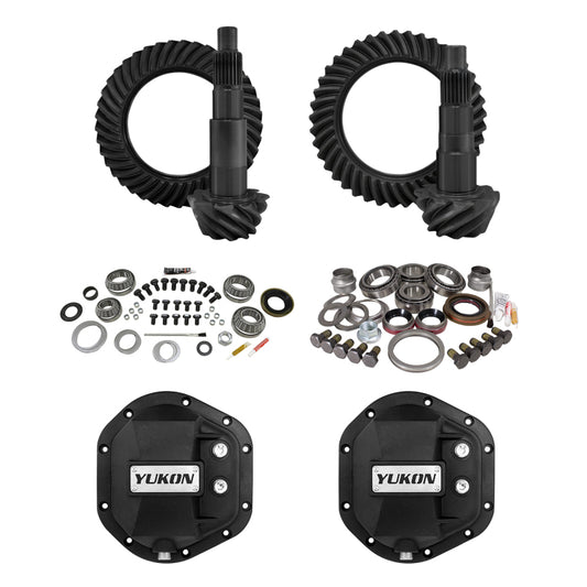 Yukon Gear & Axle YGK015STG2 Stage 2 for Jeep JL/JT Re-Gear Kit with Covers Dana 44 5.38 Ratio 28 Spline