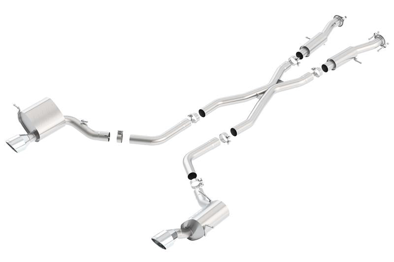 Borla 140633 2015 Jeep Grand Cherokee SRT8 ATAK Dual Round Rolled Exit Catback Exhaust - #140633