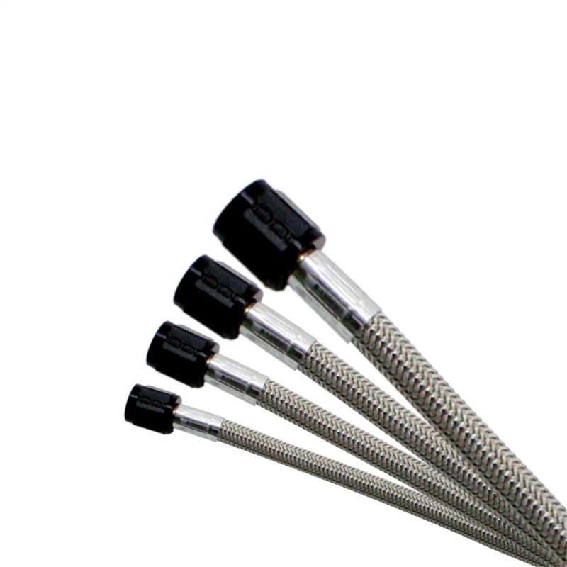 Nitrous Express 3AN 24in SS Braided Hose - Black 10024