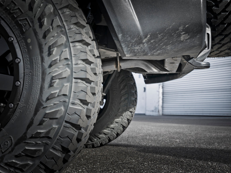 aFe MACH Force-Xp Axle-Back Exhaust System w/No Tip 18-20 Jeep Wrangler L4-2.0T / V6-3.6L - #49-48070-1