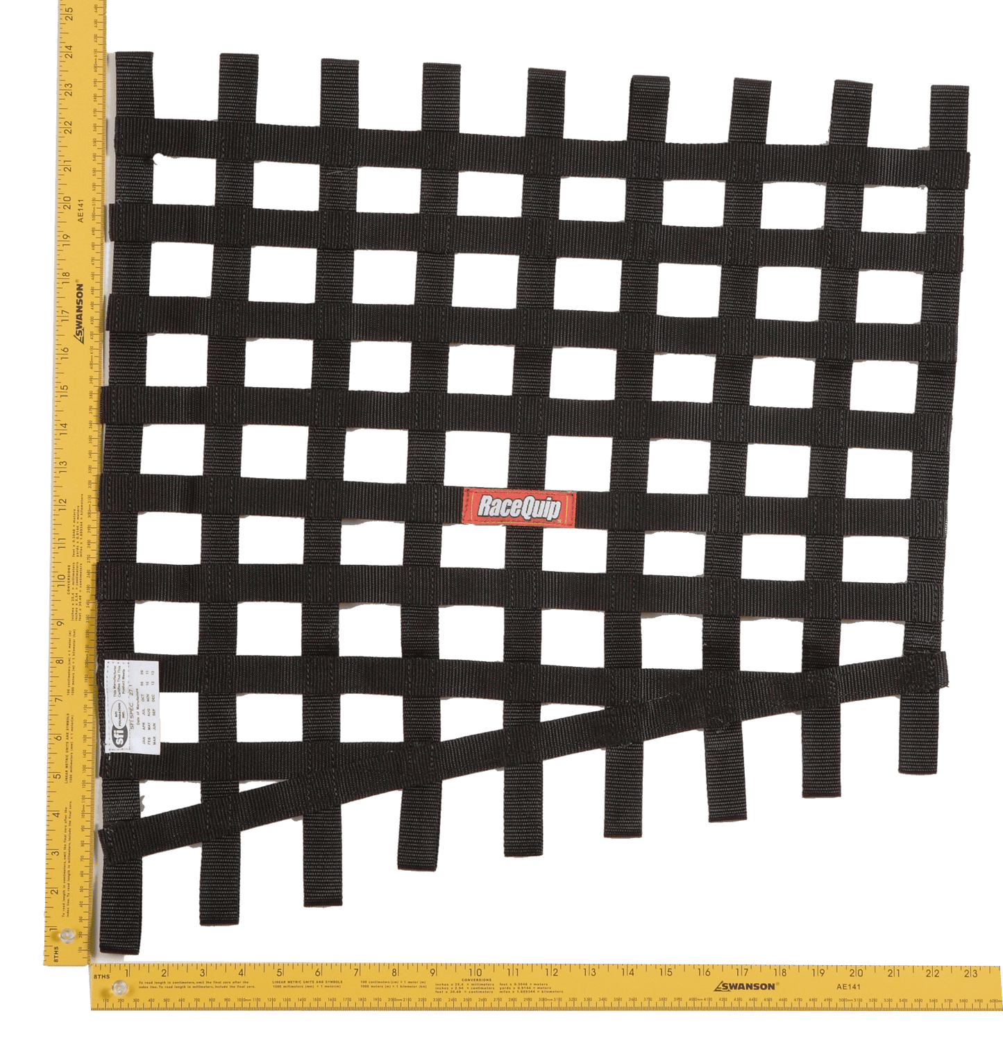 RaceQuip 729005 Black Drag 24 To 18 X 23 SFI Ribbon Net