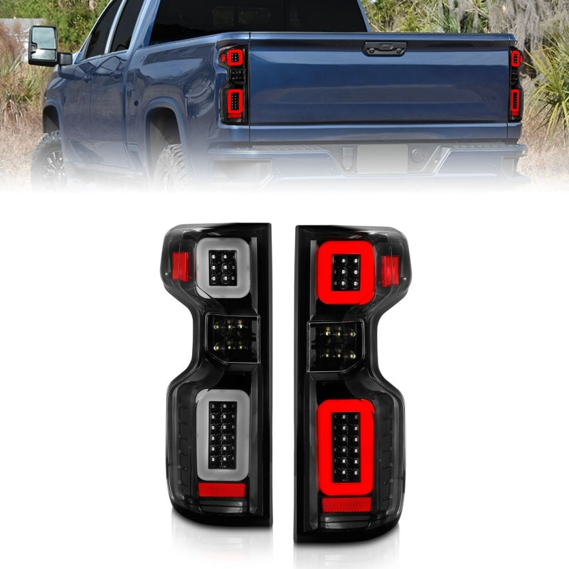 ANZO 2019-2024 Chevrolet Silverado 1500 LED Taillights