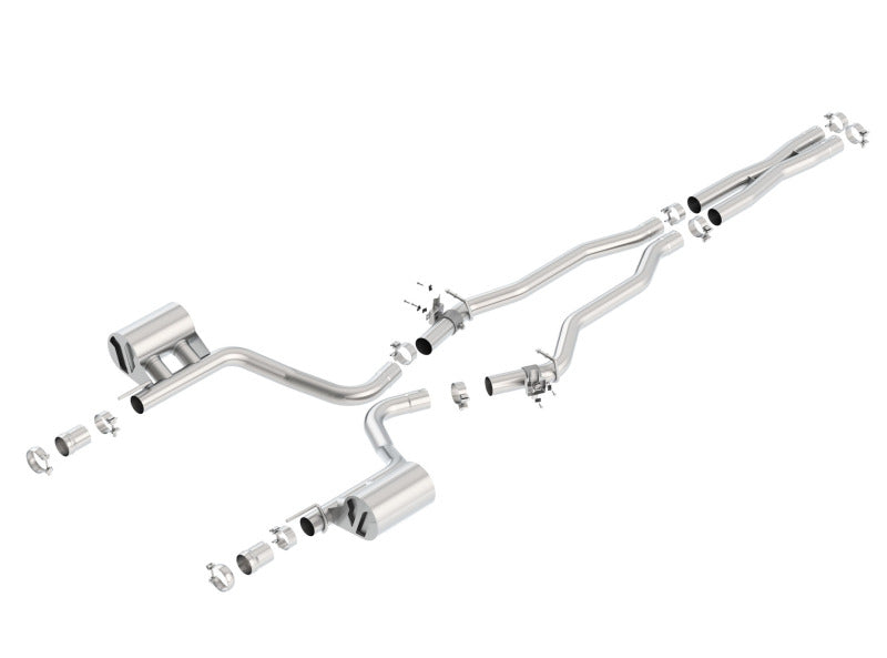 Borla 140641 2015 Dodge Challenger SRT/392 Hemi 6.4L V8 ATAK Catback Exhaust w/ Valves Factory Bezel - #140641