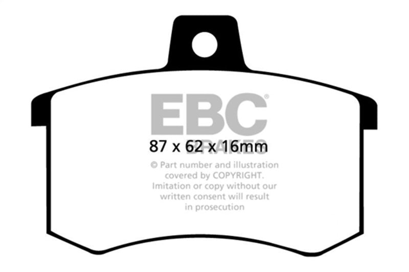 EBC 91-95 Alfa Romeo 164 2.0 Turbo Redstuff Rear Brake Pads DP3370C
