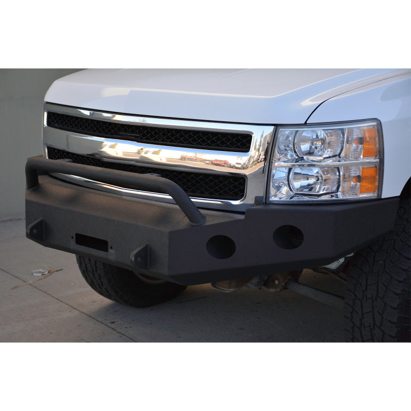 DV8 Offroad 07-13 Chevrolet Silverado 1500 Front Bumper - Black Powdercoat - #FBCS1-01