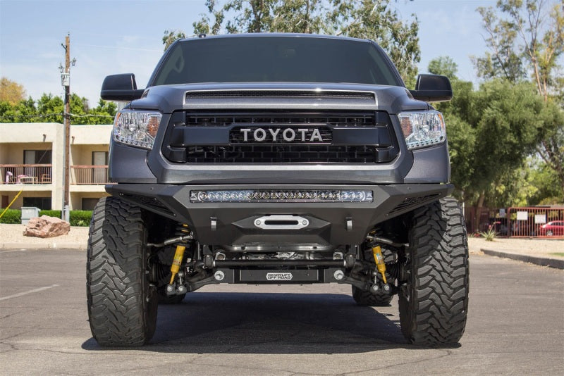 Addictive Desert Designs for 2014+ Toyota Tundra Stealth Fighter Front Bumper w/Winch Mount & Sensors