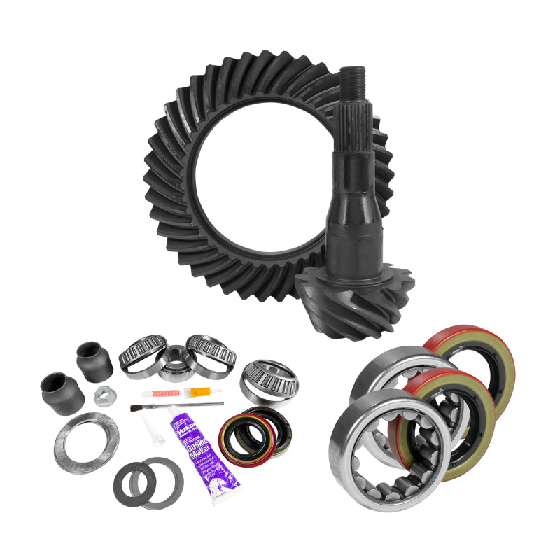 Yukon Gear & Axle YGK2090 9.75in for Ford 4.11 Rear Ring & Pinion Install Kit 2.53in OD Axle Bearings and Seal