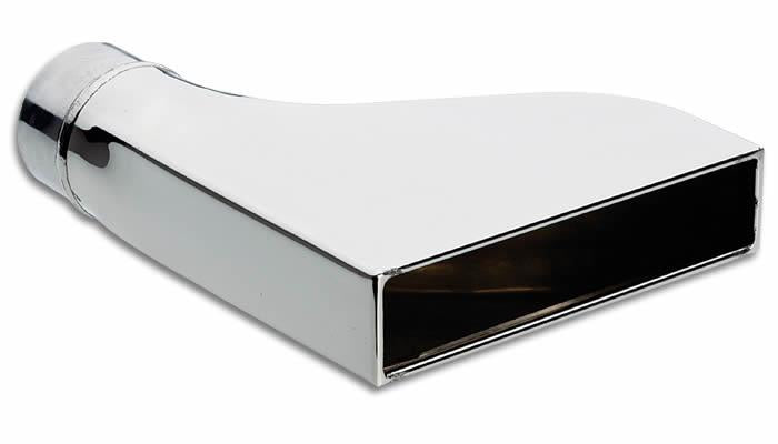 Vibrant 7.75in x 1.875in Rectangular SS Exhaust Tip (Camaro Style) - with 2.5in