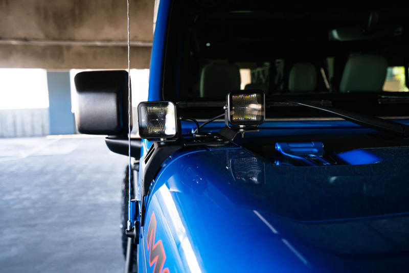 DV8 Offroad 20-22 Jeep JL 392/ Jeep JT Mojave Edition Dual Pod Light Mounts - #LBJL-06