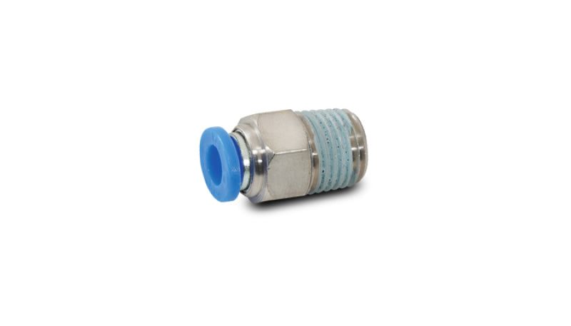 Vibrant Male Straight Fitting for 1/4in OD Tubing (3/8in NPT Thread)