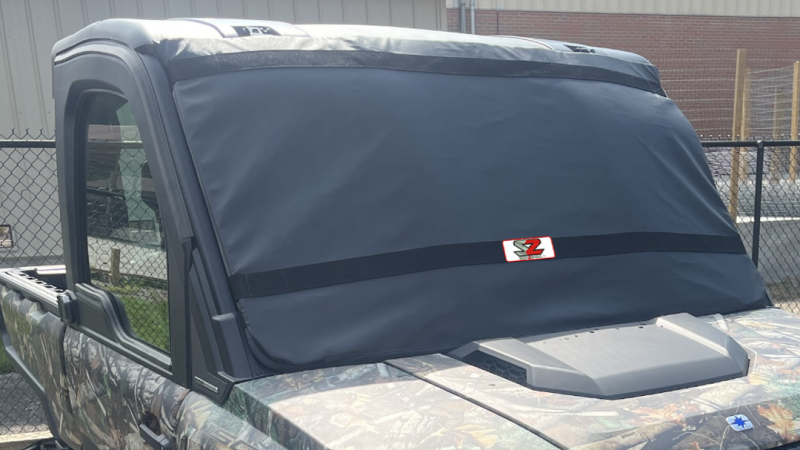 Seizmik 18+ Polaris Ranger XP 1000 Windshield Protector - Black 66-10127