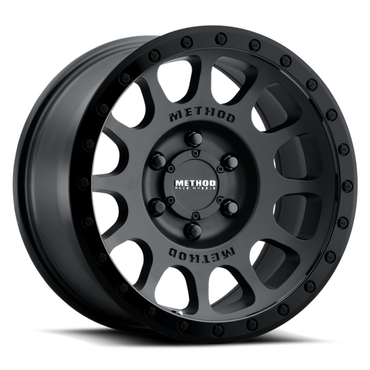 Method MR305 NV 17x8.5 0mm Offset 8x6.5 130.81mm CB Matte Black/Gloss Black Wheel
