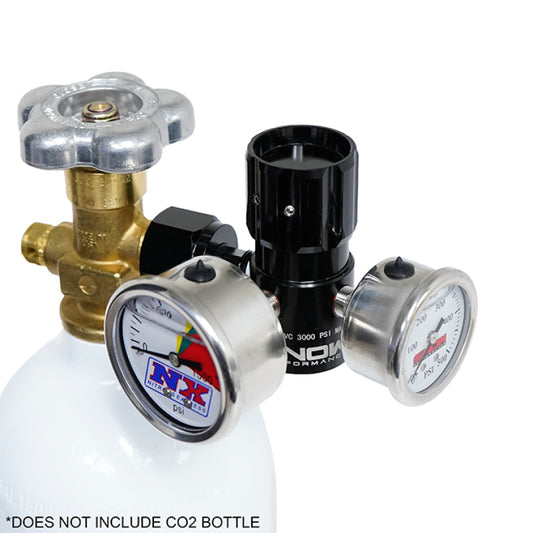 Snow Performance SNO-354G Billet Adjustable (0-475PSI) CO2 Regulator w/Gauges