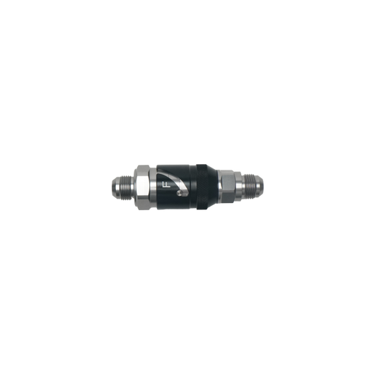 DeatschWerks 10AN Male Flare Quick Disconnect Dry Break Fitting - 2 Pieces Anodized Matte Black
