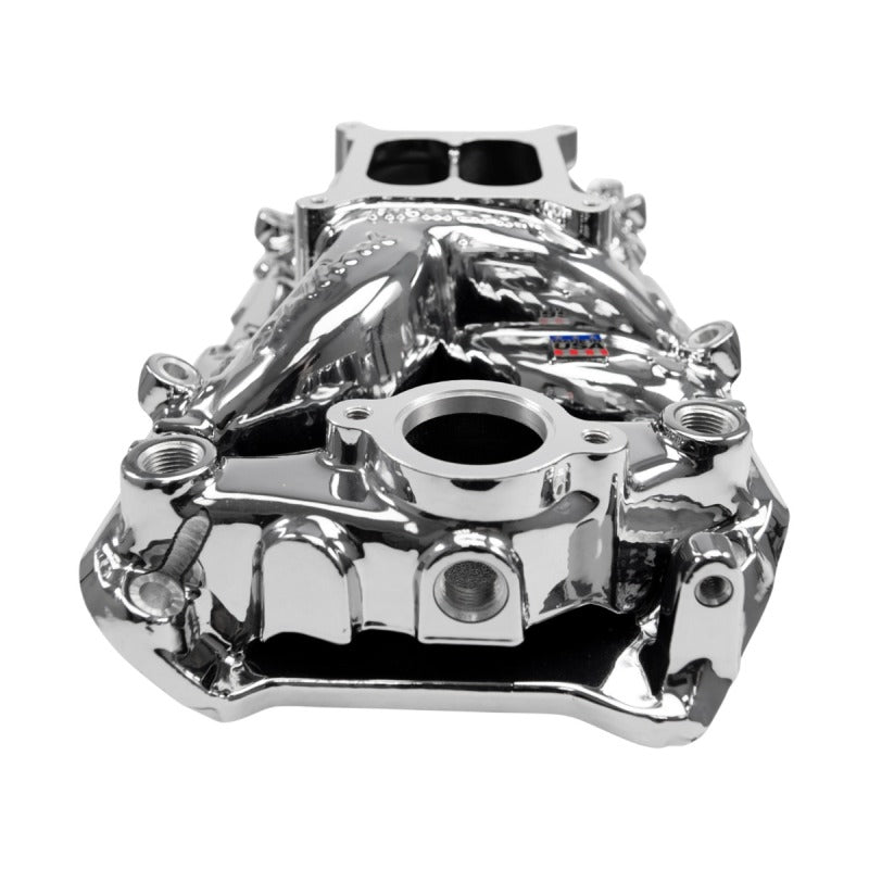 Edelbrock 7561-CP RPM Air-Gap Intake Manifold for Big-Block Chevrolet Oval Port - Chrome Plasma