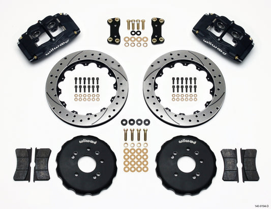 Wilwood FSLI4 Front Hat Kit 13.00in Drilled Nissan 240SX - #140-9194-D