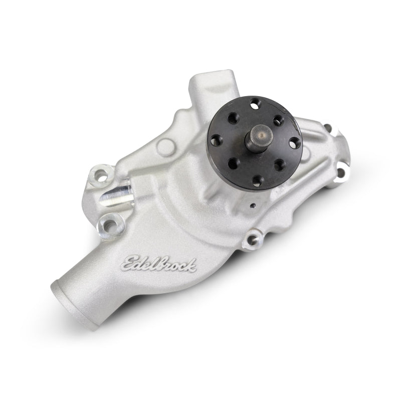 Edelbrock 88100 Water Pump for Small-Block Chevrolet in Satin Finish (Short)