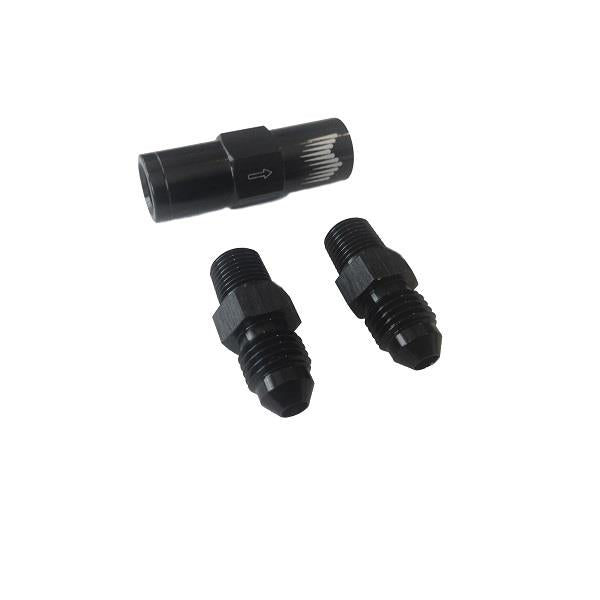 Snow Performance SNO-8CV-BRD High Flow 4AN Water Check Valve Fittings SS Brd Kit