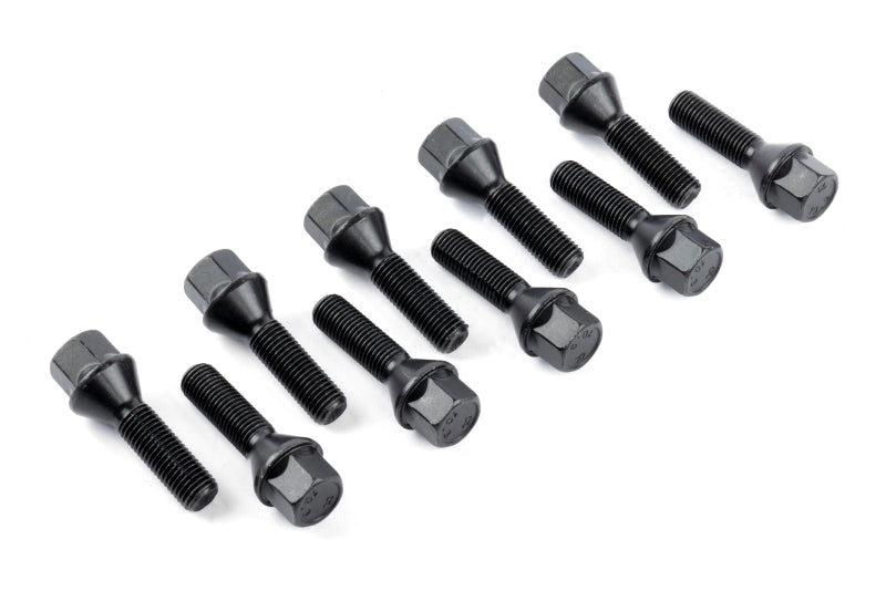 Dinan Lug Bolts - Cone Seat - M12x1.5 - 30mm - Black (Set of 10)