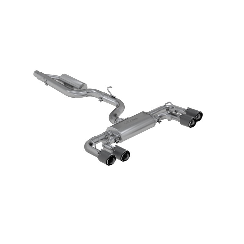 MBRP VW Golf R 3 in Cat Back w/ 4 in OD Quad Carbon Fiber Tips - T304