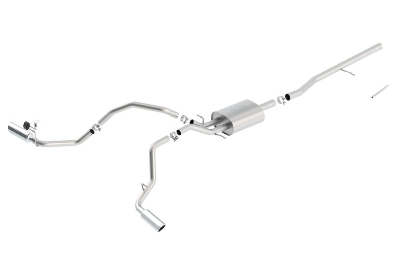 Borla 140546 14 Silv/Sierra C/B Exhaust ATAK 1500 5.3L V8 AT/MT 2&4WD Ext Cab Split Side Exit - #140546