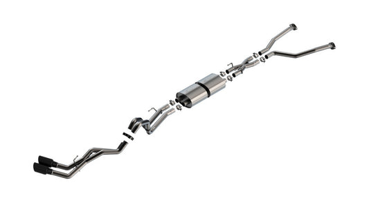 Borla 140940BC 22-24 Toyota Tundra 3.4L V6 (Inc. Hyb.) Ext. Cab/STD Bed/145.7in WB ATAK Cat-Back - Blk Chrm - #140940BC
