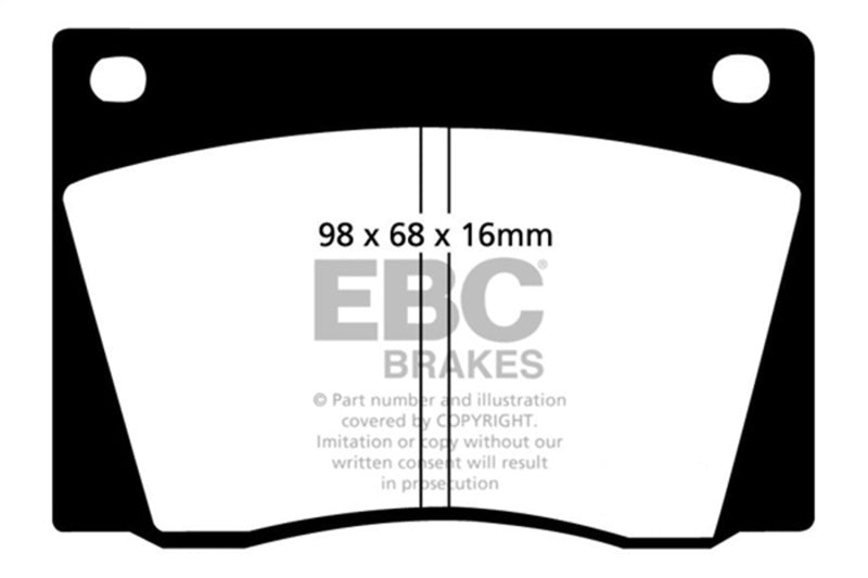 EBC 67-74 Ac 428 7.0 Yellowstuff Front Brake Pads DP4108R
