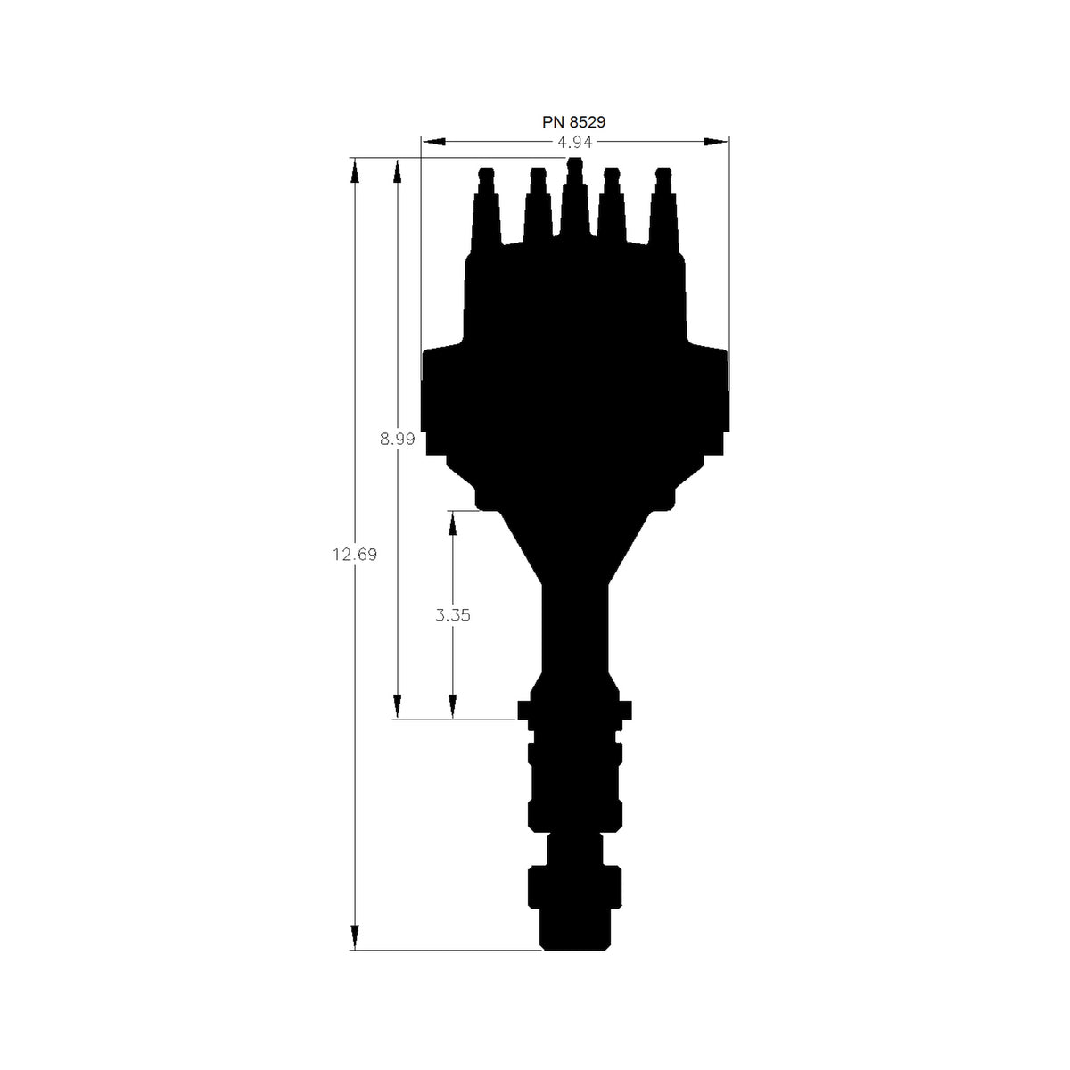 MSD 8529 for Oldsmobile V8 Ready-to-Run Distributor