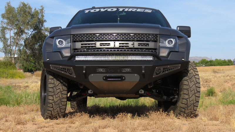 Addictive Desert Designs for 10-14 Ford F-150 Raptor HoneyBadger Front Bumper w/ Winch Mount