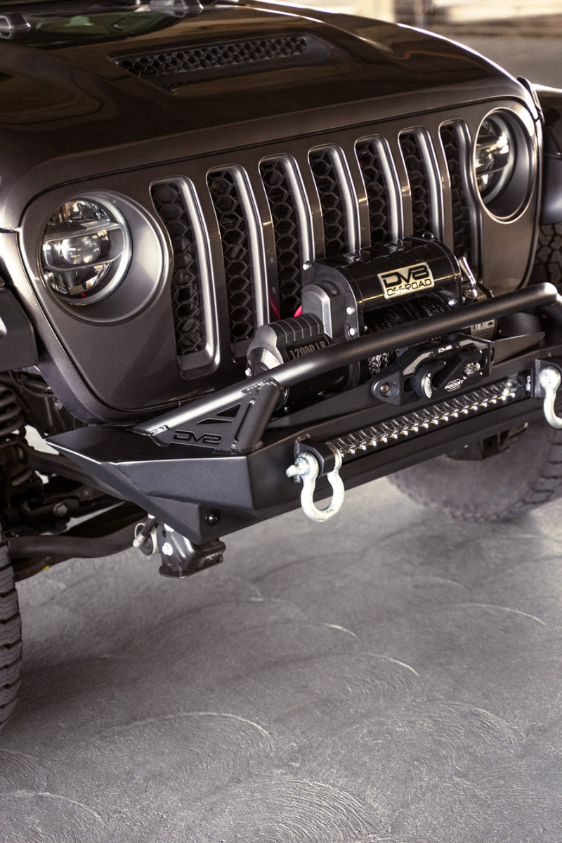 DV8 Offroad 07-23 Jeep Wrangler JK/JL & Gladiator JT FS-1 Series Stubby Front Bumper - #FBJL-11