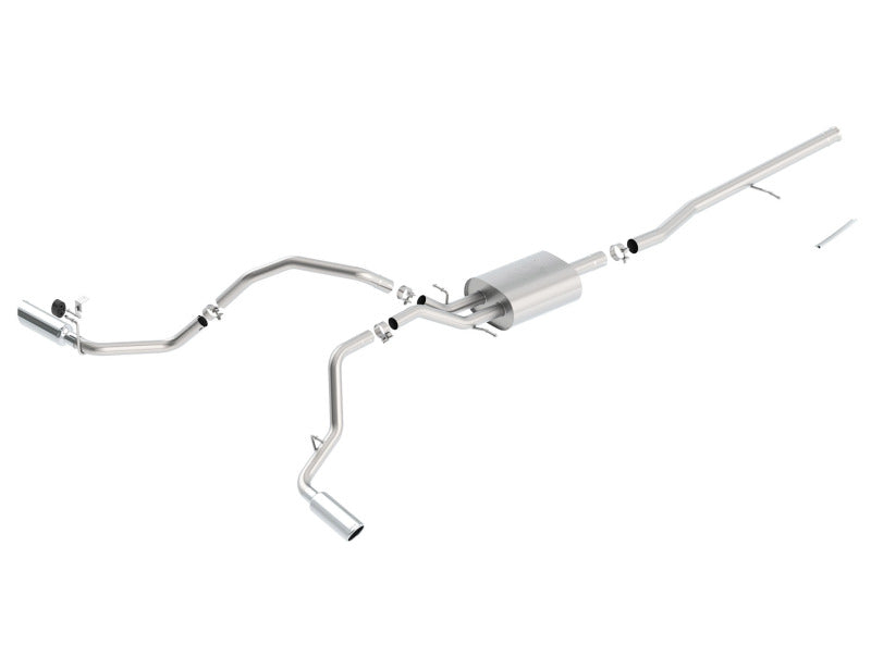 Borla 140546 14 Silv/Sierra C/B Exhaust ATAK 1500 5.3L V8 AT/MT 2&4WD Ext Cab Split Side Exit - #140546