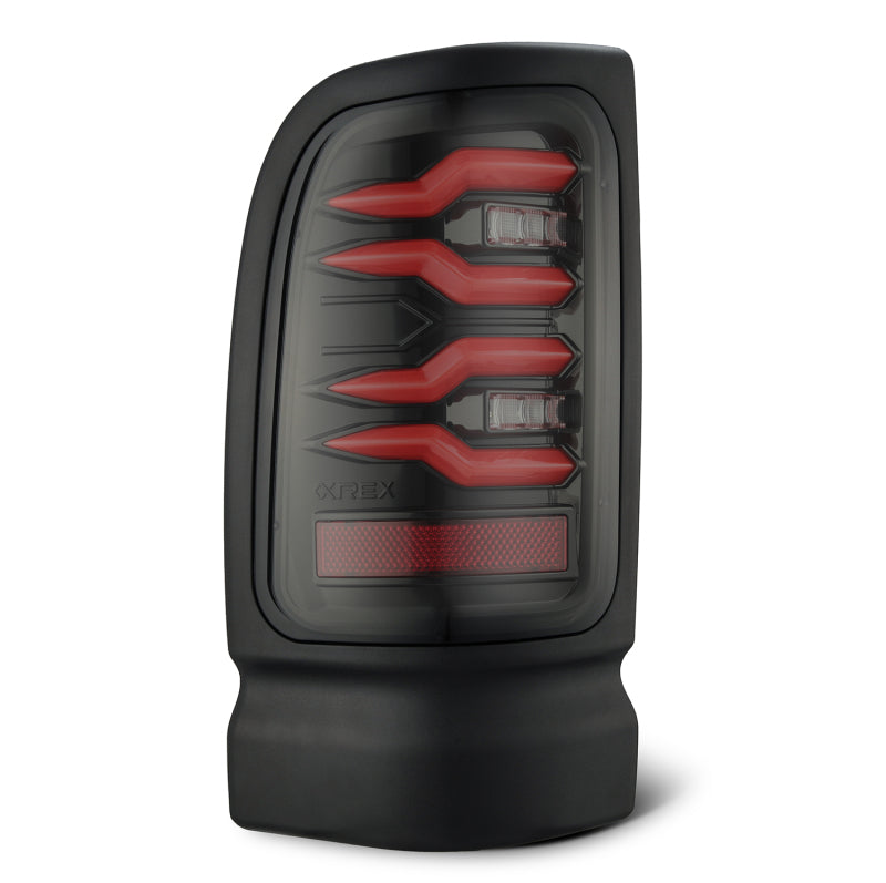 AlphaRex 643003 94-01 Dodge Ram 1500/2500/3500 LUXX-Series LED Tail Lights - Black/Red