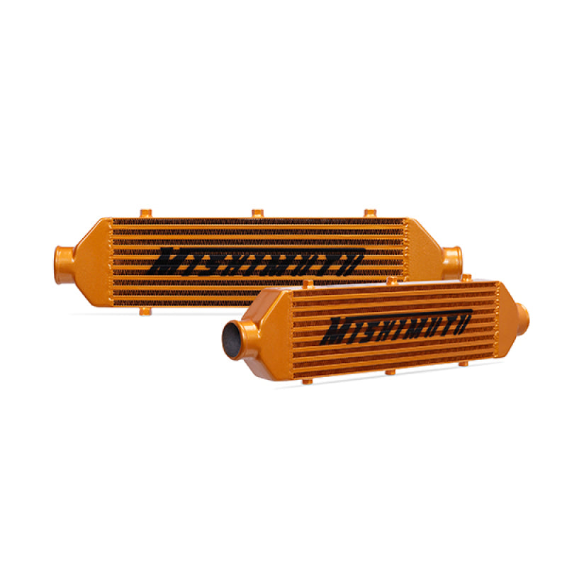 Mishimoto Universal Gold Z Line Intercooler Overall Size: 28x8x3 Core Size: 21x6x2.5 Inlet / Outlet - #MMINT-UZG