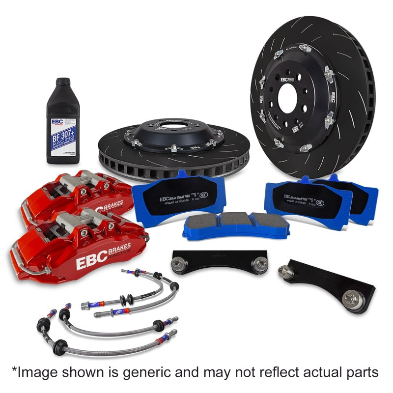 EBC Racing 23-24 Toyota GR Corolla 1.6T Red Apollo-6 Calipers 355mm Rotors Front Big Brake Kit BBK055RED-1