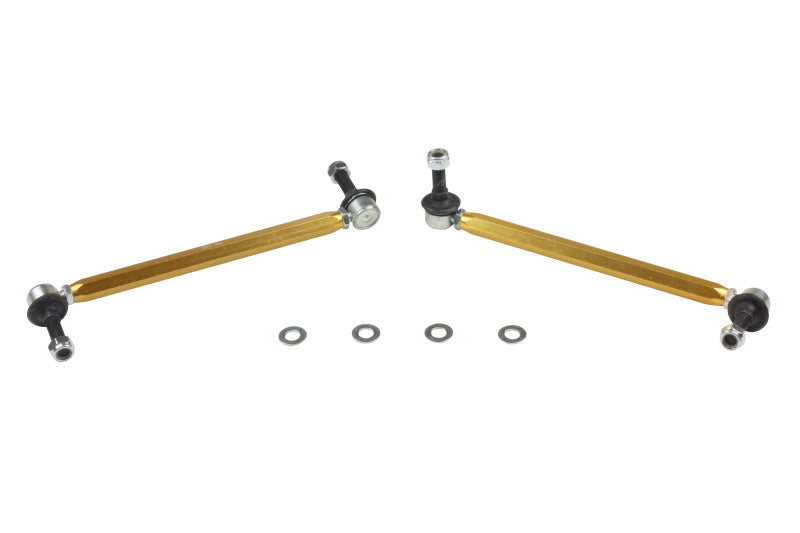 Whiteline KLC175 Front Sway Bar Link Assembly Heavy Duty Adjustable Steel for 2012-2020 Chevrolet Aveo, 2011-2019 Chevrolet Volt, 2019-2025 Subaru Forester and More