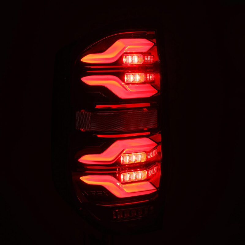 AlphaRex 672040 14-21 Toyota Tundra LUXX LED Taillights Black w/Activation Light/Sequential Signal