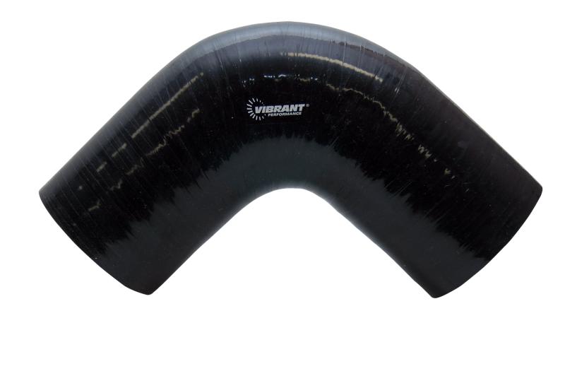 Vibrant 4 Ply Reinforced Silicone Elbow Connector - 2.5in I.D. - 90 deg. Elbow