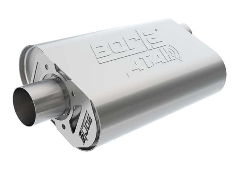 Borla 400832 CrateMuffler SBF 289/302 2.5 inch Offset/Center 14in x 4.35in x 9in Oval Muffler - #400832