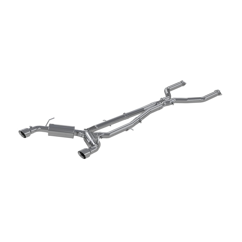 MBRP S4400304 16-22 Infiniti Q50 3.0L FWD/AWD 3in Cat Back w/ 4.5in OD Tips - T304 - #S4400304