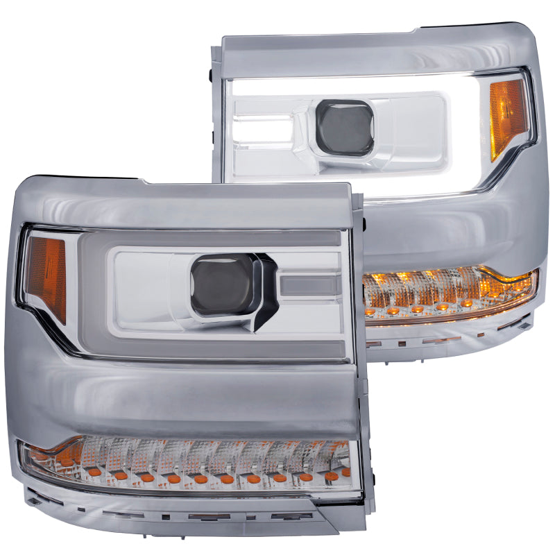 ANZO 2016-2018 Chevrolet Silverado 1500 LED Projector Headlights