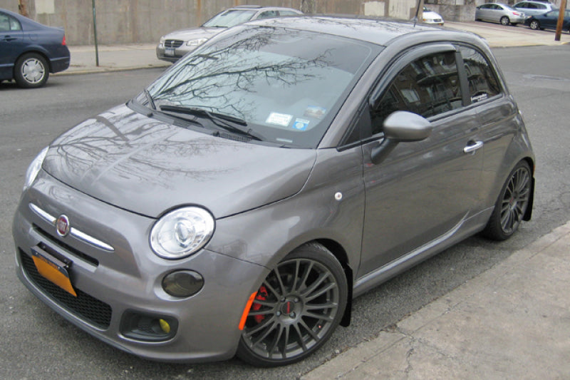 Rally Armor UR Mud Flaps - 2012-2019 Fiat 500 - Red/White Logo - #MF25-UR-RD/WH